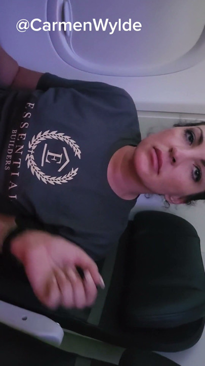 She can't wait to get home and gets naked on the plane. | Clip 1