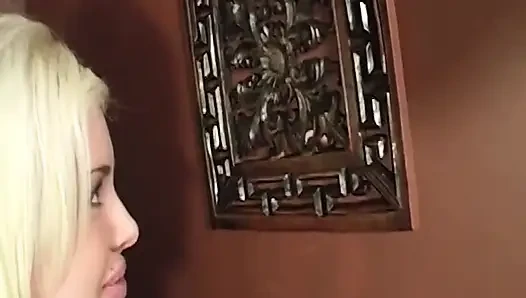 Blonde MILF Spreads Ass and Fingers Dripping Pussy