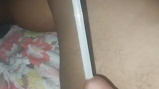 Chubby Small penis boy sounding with objects