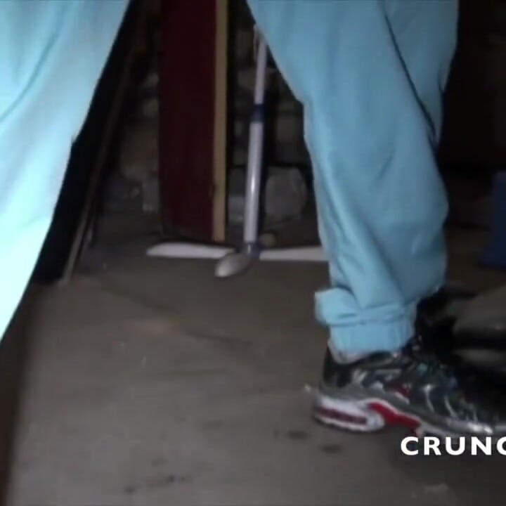 Slut submissed with fist and foot fistin with sneakers humiliation