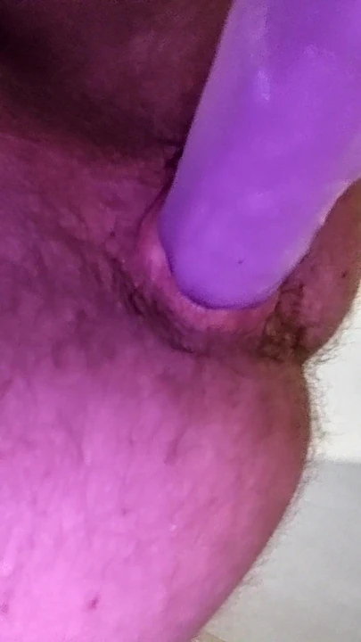 Fucked myself with huge dildo
