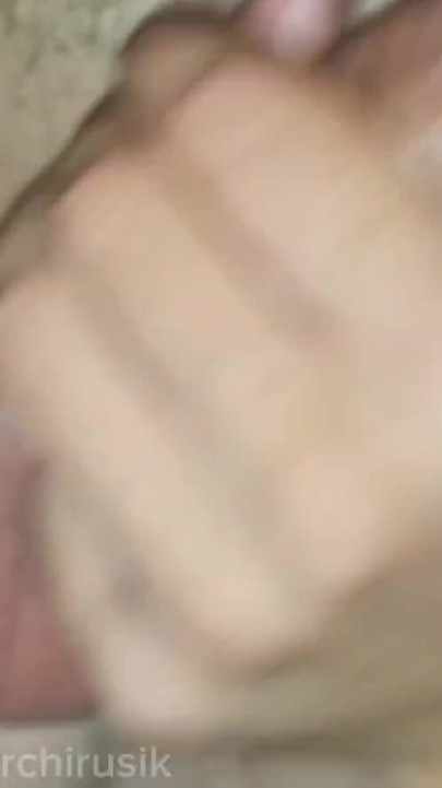 The femboy bitch pestered the stepfather at night in bed and got fucked without a condom until he came. | Clip 1