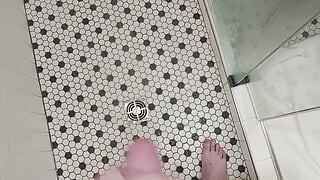 Standing In a Shower Stall Rubbing One Out