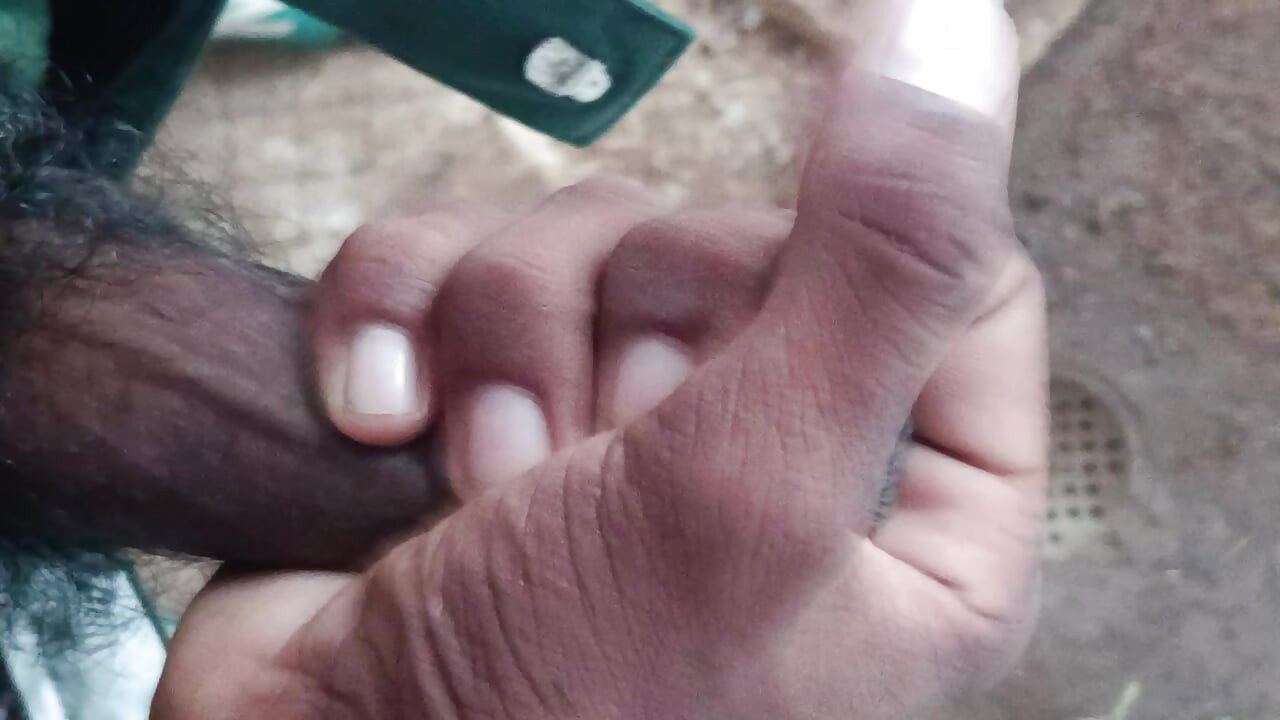 Hot desi boy pissing hard cock
