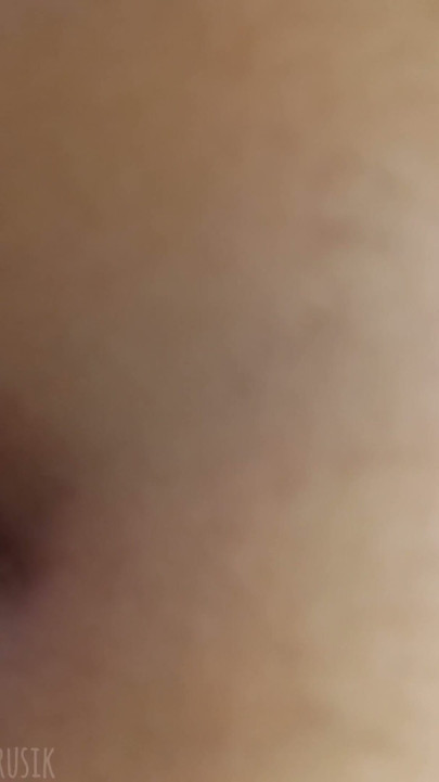 A small ass in cum from a big uncircumcised dick without a condom! | Clip 1