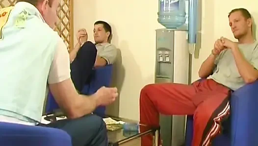 Cute French Babe Banged in Locker Room