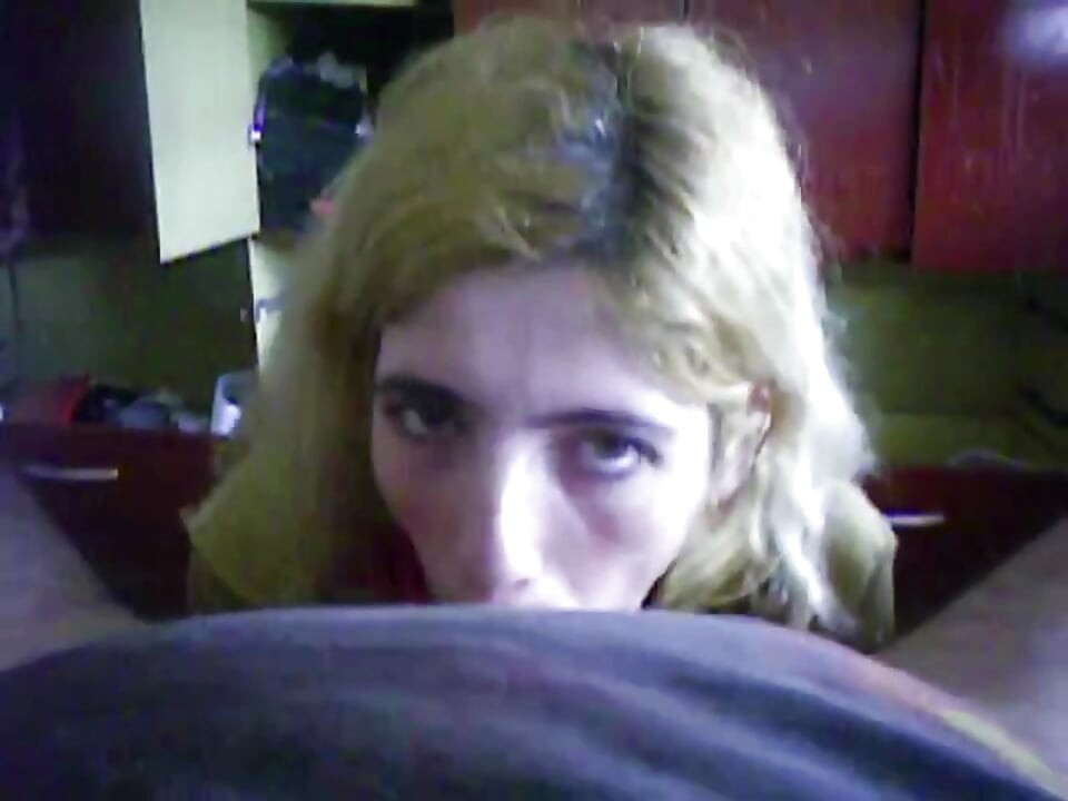 young blonde  wife sucks cock, toy with dildo, gets cum in mouth and swallow