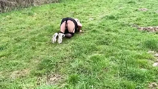 Унижение на улице для моего сисси щенка