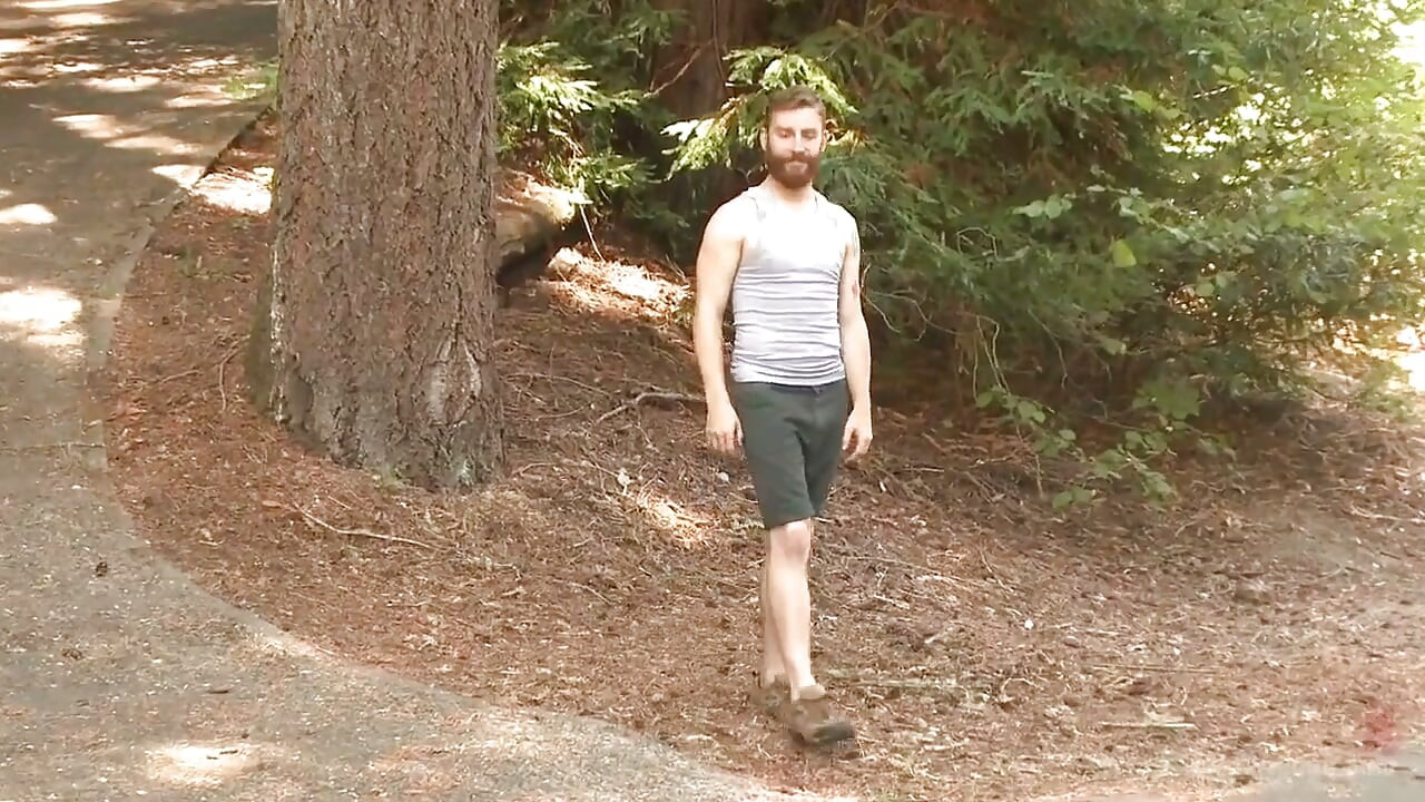 Ripped Stud with a Big Cock Carjacked and Edged in the Wilderness