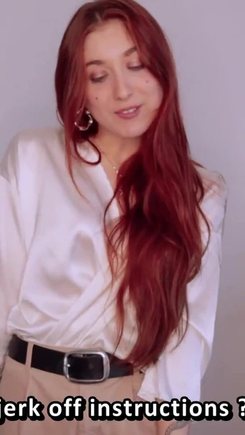 Emotional moment from "ASMR JOI (French with subs) - The Barber Shop."