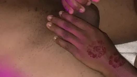 African Ebony Teen Sexy licking My Dick like Lollipop - Hot Blowjob POV