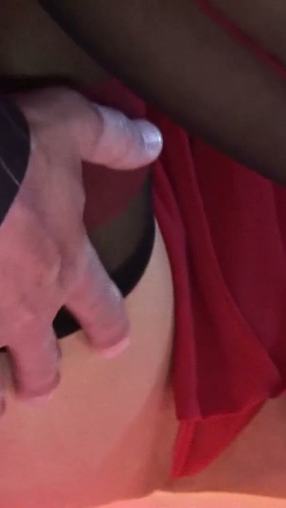 A very sexy brunette milf with small boobs and an amazing body is having sex on the table | Clip 1