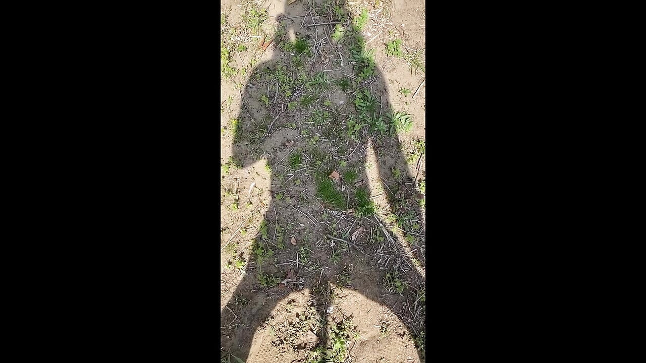 No161 Going outdoors in spring with a chastity belt