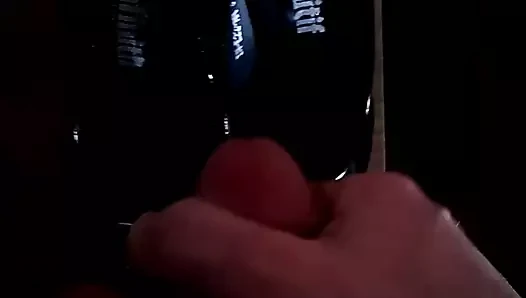Strangers black peep toe heels cummed