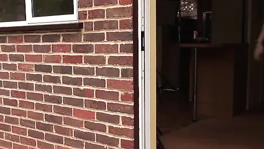 Chesty babe got interviewed before she got her mouth filled with cum