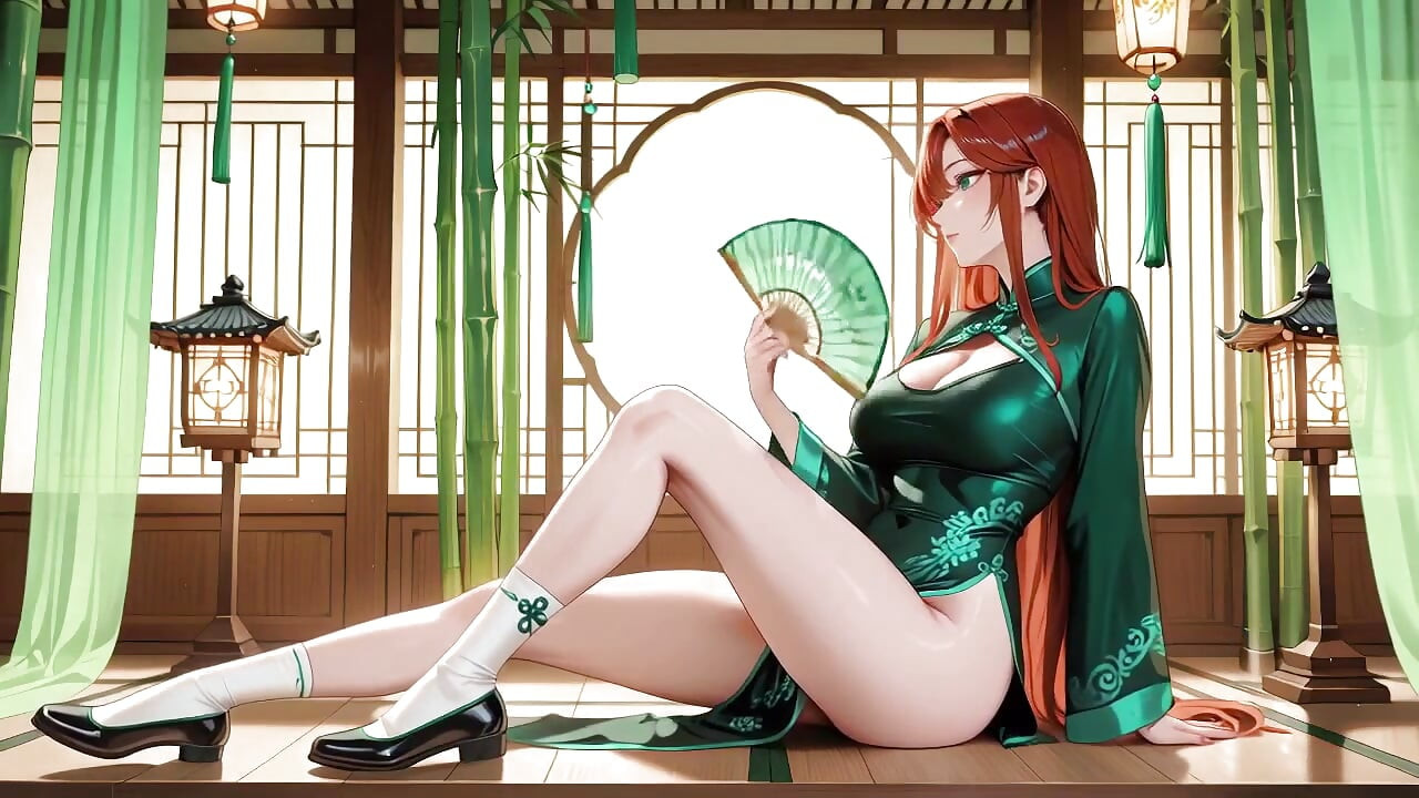 Rambut Merah & Emerald Qipao! Godaan malas di Halaman Timur
