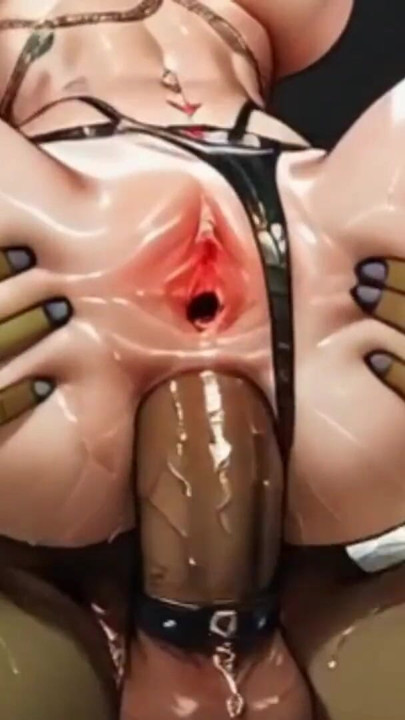 Chained slut with red hair gets fucked in the ass hard (AI) | Clip 2