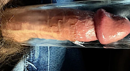 Cock gets sucked longer in penis pump