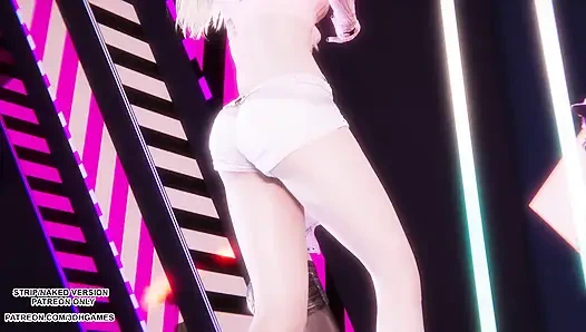 MMD  BABYMONSTER - FOREVER - Ahri, Akali, Evelynn Sexy Kpop Dance League of Legends Hentai Uncensored 4K 60FPS