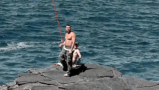 A Very Hot Threesome Fuck: a Slutty Bitch Banged on the Beach!!!
