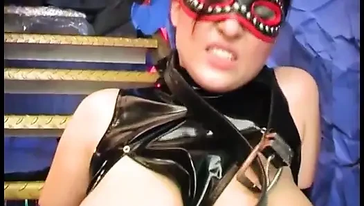 Fetish girl in mask doggystyle fucked