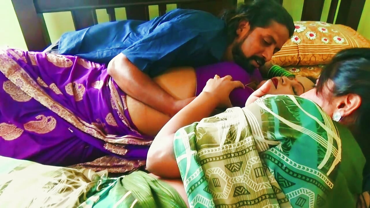 A desi boy with his wife and ex girlfriend. Hardcore Threesome.