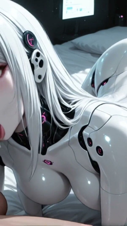 Spaceship Lust - Futanari Android Fucks Guy (AI Generated) | Clip 1