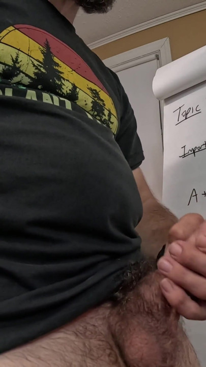 Anatomy lesson video turns into an accidental demonstration of male orgasm | Clip 1