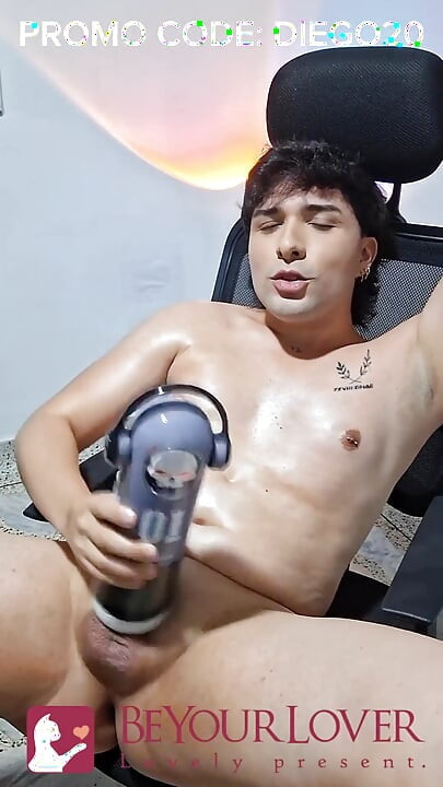 New Toy - the Guys From Beyourlover Sent Me a Mechanical Masturbator to Play with My Cock and Make Me Cum