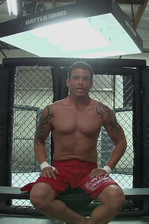 Big tit BBW ring girl volunteers to fuck the lucky winner of the cage fight