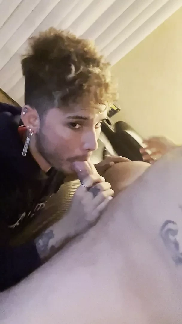Twink swallows my cum