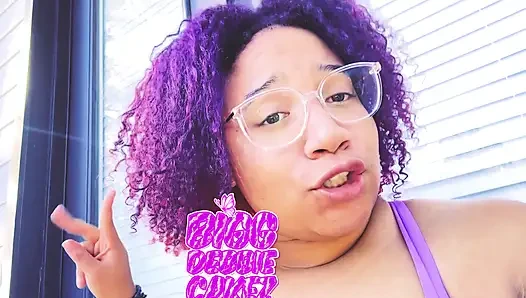 pretty bbw showing off her goodies