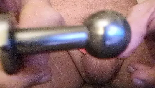 Will 2 stainless steel balls and an inverse chastity cage fit, imprisoning my dick deep inside?