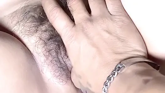 This is my and he fingers playing with it.