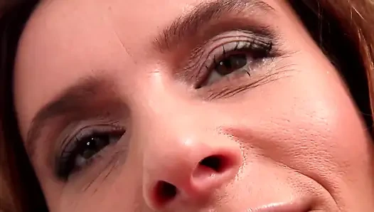 Busty nurse MILF plays with her wet pussy and toys