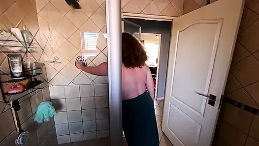 MILF taking a hot, sexy, soapy shower for you