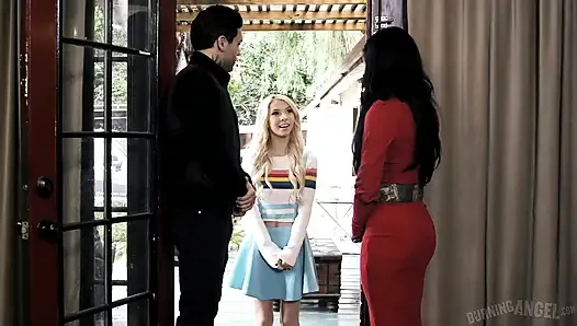 Burning angel - casting babysitter kenzie reeves berakhir dengan seks threesome yang berantakan