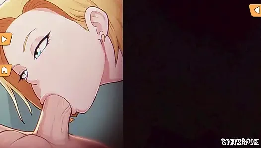 Android 18 Gears Deep - Идеальный минет от Android 18