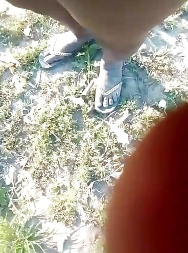 African amateur naked in the bush