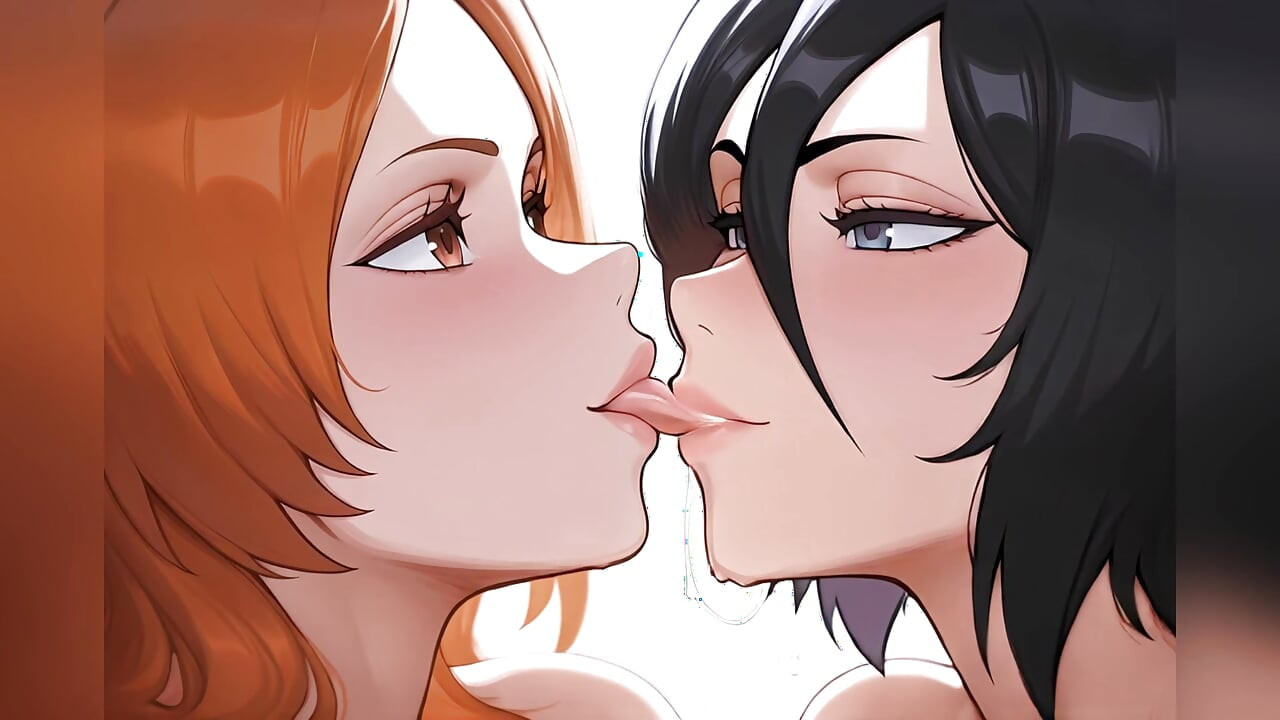 Rukia X Orihime 유리 레즈 섹스 - 블리치 헨타이