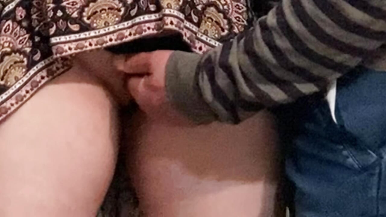 Perv Stepdad Rubbing Her Pussy in Subway