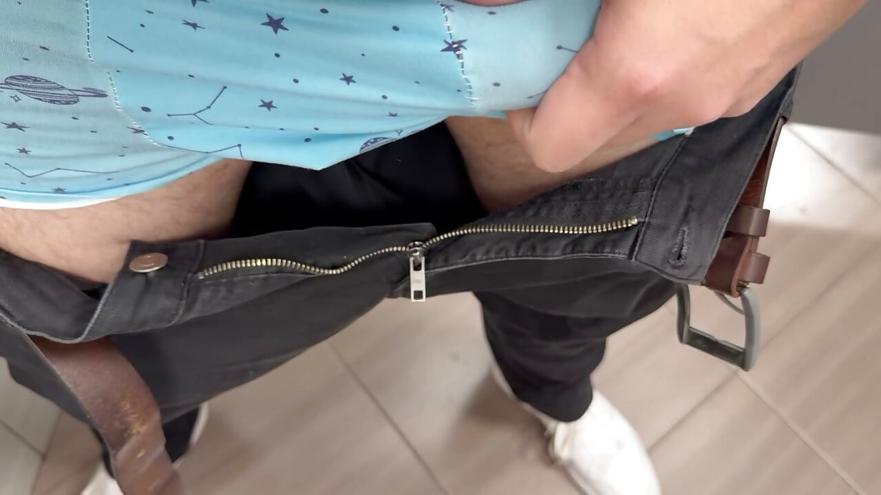 I Got So Fucking Horny at Work That I Left a Nasty Cum Mess in the Office Bathroom