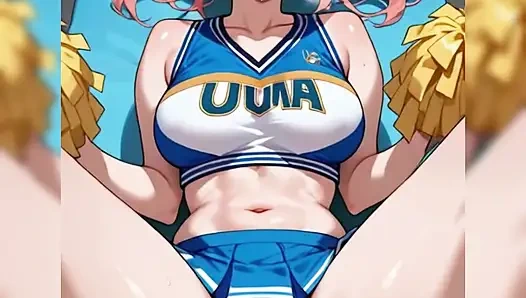 Tetek besar apa yang dimiliki pacar pemandu sorak, aku menidurinya setelah permainan di universitasnya