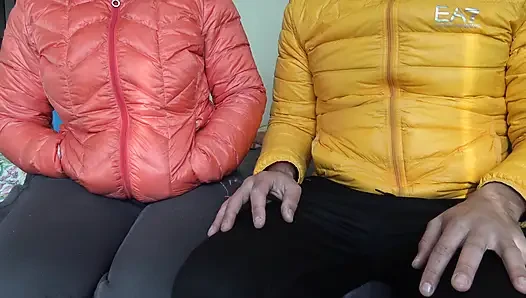 Older stepmom gives virgin stepson first handjob of his life.
