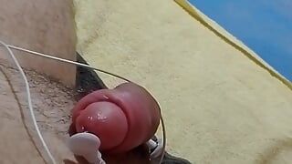 Electric Shock On The Cock And Enjoying Yummy With Surprise At The End