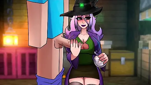 Minecraft parody hornycraft karakter galeri permainan penuh penyihir