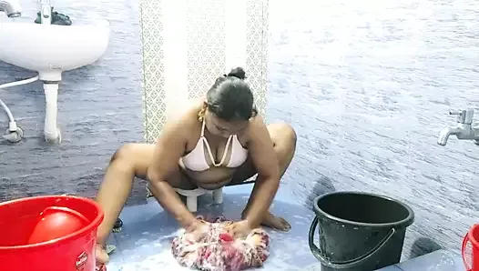 Sexy lady Cleaning Show
