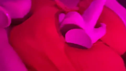 Helping a married woman masturbate using a dildo