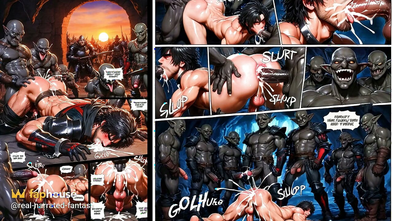 Anime Twink Femboys Got Gangbanged s Goblins. Hentai Gay kompilace