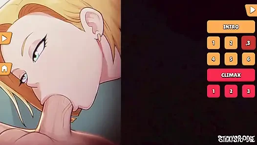 Android 18 Gears Deep - Blowjob Sempurna dari Android 18